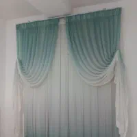 پرده سه تیکه سالم و تمیز و قیمت مناسب