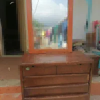 دراور اینه دار چوبی قدیمی