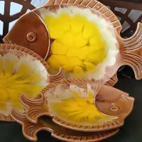 ماهی قدیمی ژاپنی و ظروف پارکی