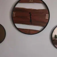ساعت دیواری چوب