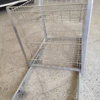 قفسه ریلی استیل|آبچکان و نظمدهنده ظروف|کرمانشاه, |دیوار