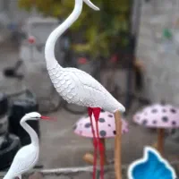 مجسمه فلامینگو بتنی دلفین بتنی و لکلک|مجسمه، تندیس، ماکت|چهارباغ, |دیوار