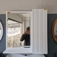 آینه باکسpvcضدآب ابعاد۶۰×۶۰حوله مخفی راه راه|لوازم سرویس بهداشتی|رودهن, |دیوار