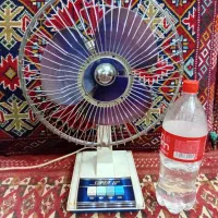 پنکه سایز کوچک قدیمی عتیقه کلکسیونی سالم و تمیز