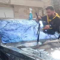 شیشه دودی نصب برچسب usa جلو و کامل (سیار)