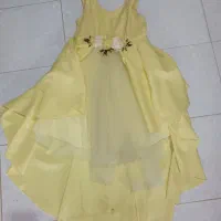 لباس مجلسی زرد لیمویی