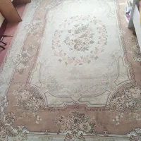 یک جفت فرش ماشینی ۹متربا فرش دایره به قطر ۱.۵متری