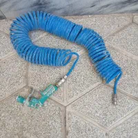 شلنگ باد فنری 15متری دو سر کوبل همراه با تفنگی