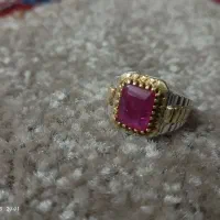 انگشتر نقره یاقوت