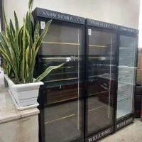 یخچال پرده هوا جزیره تاپینگ درب دار مکعبی