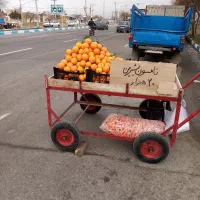 گاری سالم و تمیز لاستیک فرغونی