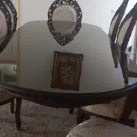 میز غذا خوری چوبی سالم|میز و صندلی غذاخوری|خسروشاه, |دیوار