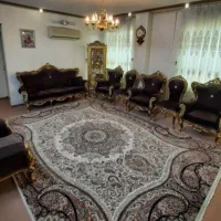 ست مبلمان ۹نفره استیل + میز + ۲عسلی + پارتیشن +فرش