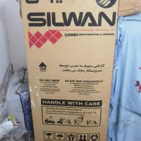 یخچال فریزرسیلوان رنگ نقره ای داخل کارتن نو
