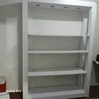 قفسه یا کتابخانه ویک ویترین|کتابخانه، شلف، قفسه‌های دیواری|مشهد, منزل آباد|دیوار
