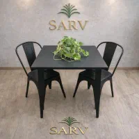 میز و صندلی تمام فلزی مدل f222