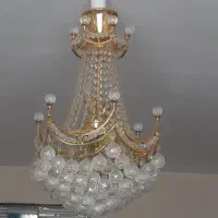۲عدد لوستر ابکاری طلا