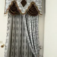 فروش سه عدد پرده به همراه استر وچوب پرده