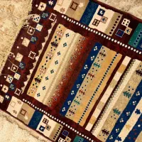 قالی یک در یک و نیم|فرش|رودسر, |دیوار