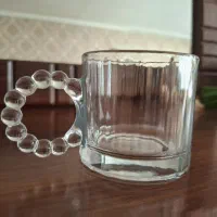یک دست استکان دسته مرواریدی