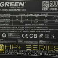پاور ماژولار گرین 600w Gold HP+|قطعات و لوازم جانبی رایانه|رشت, فلسطین|دیوار