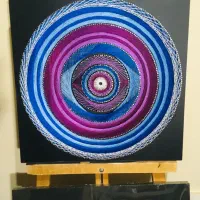 تابلوی میخ و نخ با طرح سفارشی، با قاب|تابلو، نقاشی، عکس|سمنان, |دیوار