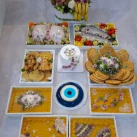 سفارشات پاتختی عروس و صبحی میوه آرایی ژله حلوا
