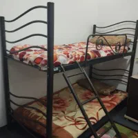 تخت خواب دوطبقه فلزی محکم دو عدد|تخت و سرویس خواب|خمینیشهر, |دیوار