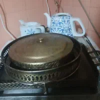 ست سینی قدیمی سالم ۳تیکه