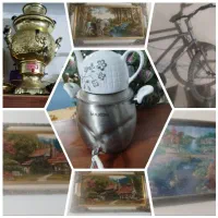 سماور دوچرخه تابلو قوری کتیری نوسالم باضمانت طبرسی