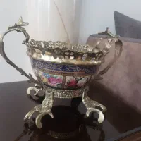 میوه خوری چینی برنز و گلدان برنز|صنایع دستی و سایر لوازم تزئینی|میانه, |دیوار