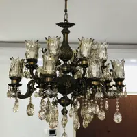 لوستر ۱۶ شاخه همراه با دیوار کوب|لوستر و چراغ آویز|اسلام‌شهر, |دیوار