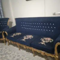 مبل استیل ۷نفره چوب گردو