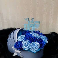دسته گل روبانی