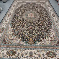 4تخته فرش 9متری نو  نقشه پرمین سورمه ای