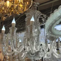 لوستر باکارات وارداتی لوستر شاخه کریستالی زیر قیمت|لوستر و چراغ آویز|اهر, |دیوار