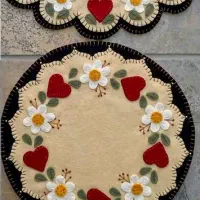 دستگیره آشپزخانه و زیر بشقابی نمدی