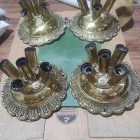 4عدد چراغ سقفی برنجی 5 لامپی