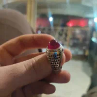 انگشتر شبکه یاقوت نقره