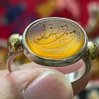 انگشتر عقیق زرد یمنی ذکر یا رزاق|جواهرات|تهران, جردن|دیوار