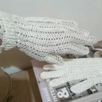 دستکش قلاب بافی نو نخ ابریشم|لباس|تهران, دروس|دیوار