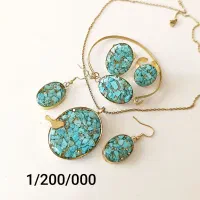 انگشتر گردنبند گوشواره آویز ماشین دستبند فیروزه