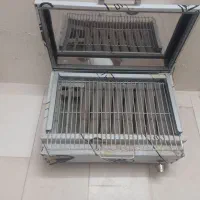 کباب پز گازی استیل نونو درب‌دار نو