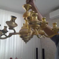 ۲ عددلوستر  ۱۲ شعله تمیز و سالم