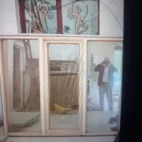 پنجره ۲جداره آهنی شیک وسنگین ۲عدد