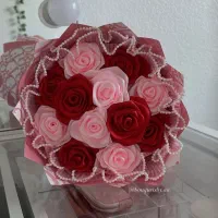 گل های ماندگار روبانی|گل مصنوعی|ارومیه, |دیوار