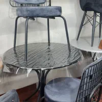 صندلیویرا روکشمخملفلزاستاتیک|میز و صندلی غذاخوری|حمیدیا, |دیوار