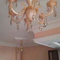 لوستر سرامیکی عسلی|لوستر و چراغ آویز|قزوین, |دیوار