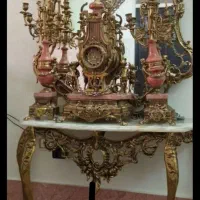 لوازم برنزی آیینه شمعدان برنجی لوستر ساعت بوفه و.|صنایع دستی و سایر لوازم تزئینی|اراک, |دیوار