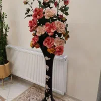 گلدان شیشه ای مشکی مناسب بامبو